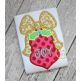 Long Ornament with Bow Monogram Applique | Machine Embroidery Designs by JuJu