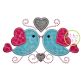 Love Birds 3 Applique | Machine Embroidery Designs by JuJu