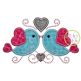 Love Birds 3 Applique | Machine Embroidery Designs by JuJu