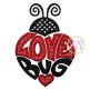 Love Bug Ladybug 2 Applique | Machine Embroidery Designs by JuJu