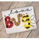 Love Bug Word Art Applique | Machine Embroidery Designs by JuJu