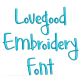 Love Good Embroidery Font | Machine Embroidery Designs by JuJu