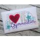 Love Gymnastics Applique | Machine Embroidery Designs by JuJu