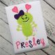 Love Monster Girl Applique | Machine Embroidery Designs by JuJu