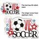 Love Soccer Applique | Machine Embroidery Designs by JuJu
