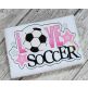 Love Soccer Applique | Machine Embroidery Designs by JuJu