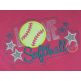 Love Softball Applique | Machine Embroidery Designs by JuJu