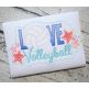 Love Volleyball Applique | Machine Embroidery Designs by JuJu