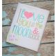 I Love You to the Moon and Back Embroidery Design | Machine Embroidery Designs by JuJu