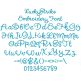Lucky Strike Embroidery Font | Machine Embroidery Designs by JuJu
