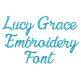 Lucy Grace Embroidery Font | Machine Embroidery Designs by JuJu