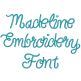 Madeline Embroidery Font | Machine Embroidery Designs by JuJu