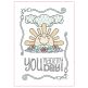 Made My Day Greeting Card | Machine Embroidery Designs by JuJu
