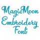 Magic Moon Embroidery Font