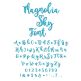 Magnolia Sky Embroidery Font Machine Embroidery Designs by JuJu