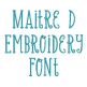Maître D Embroidery Font | Machine Embroidery Designs by JuJu
