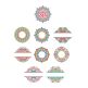 Marvelous Mandala Monogram Frames Machine Embroidery Designs by JuJu