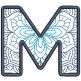 Mandala Monogram | Machine Embroidery Designs by JuJu