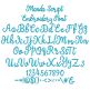 Manda Script Embroidery Font | Machine Embroidery Designs by JuJu