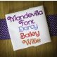 Mandevilla Embroidery Font Machine Embroidery Designs by JuJu