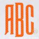 Mansion Large Monogram Embroidery Font | Machine Embroidery Designs by JuJu