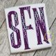Mansion Zig Zag Applique Monogram Font | Machine Embroidery Designs by JuJu
