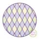 Mardi Gras Diamonds Circle Frame Sketch | Machine Embroidery Designs by JuJu