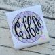 Mardi Gras Diamonds Circle Frame Sketch | Machine Embroidery Designs by JuJu