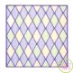 Mardi Gras Diamonds Square Frame Sketch | Machine Embroidery Designs by JuJu