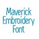 Maverick Embroidery Font | Machine Embroidery Designs by JuJu