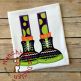 Halloween Feet Applique | Machine Embroidery Designs by JuJu