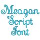 Meagan Script Embroidery Font Machine Embroidery Designs by JuJu