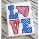 Megaphone LOVE Applique | Machine Embroidery Designs by JuJu