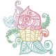 Mehndi Birthday Machine Embroidery Designs by JuJu