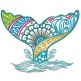Mehndi Sea Life Set 3 Machine Embroidery Designs by JuJu
