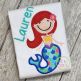 Mermaid 2 Applique | Machine Embroidery Designs by JuJu