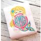 Mermaid Monogram Peeker Applique | Machine Embroidery Designs by JuJu