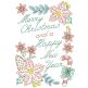Christmas Greeting Cards Set 6 Digital Embroidery Designs by JuJu