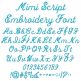 Mimi Script Embroidery Font | Machine Embroidery Designs by JuJu