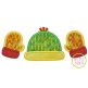 Mittens Hat Trio Applique | Machine Embroidery Designs by JuJu