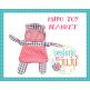 Hippo Toy Blanket | Machine Embroidery Designs by JuJu