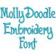 Molly Doodle Embroidery Font | Machine Embroidery Designs by JuJu