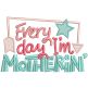 Mom's Life Word Art 2 Machine Embroidery Designs by JuJu