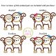 Monkey Applique Digital Machine Embroidery Designs by JuJu