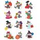 Halloween Harvest Sock Monkeys Applique Machine Embroidery Designs by JuJu