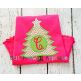Christmas Tree Monogram Circle | Machine Embroidery Designs by JuJu/ Stitch Away Applique