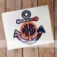 Anchor Monogram Frame | Machine Embroidery Designs by JuJu