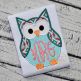 Monogram Owl Applique | Machine Embroidery Designs by JuJu