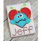 Monster in Heart Applique Design | Machine Embroidery Designs by JuJu