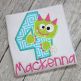 Monster Numbers Set Applique | Machine Embroidery Designs by JuJu